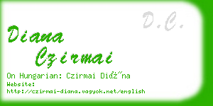 diana czirmai business card